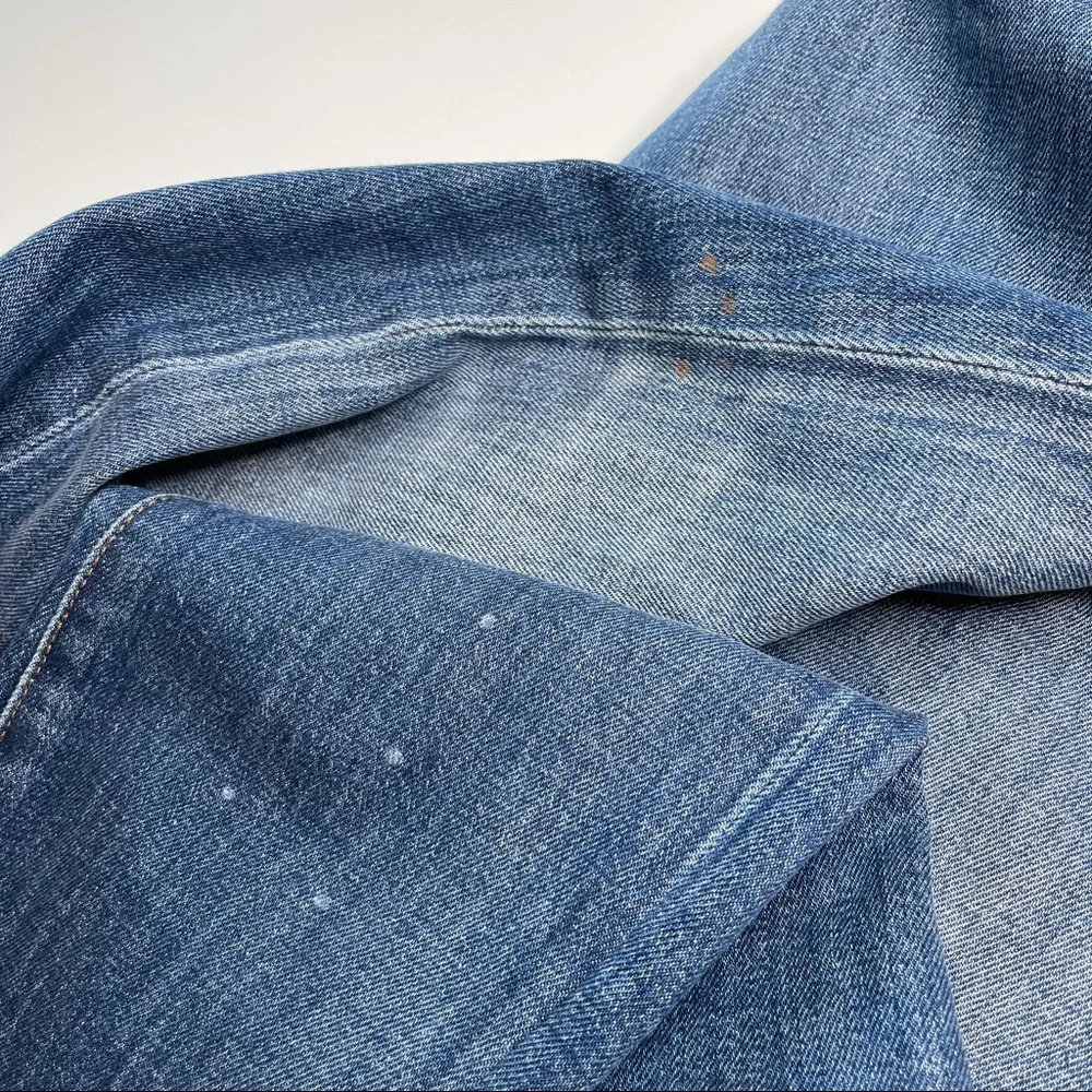 Madewell Slim Boyjean Distressed Blue Cropped 23